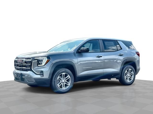 2027 GMC Terrain AWD Elevation in Sterling Metallic — front three-quarter view