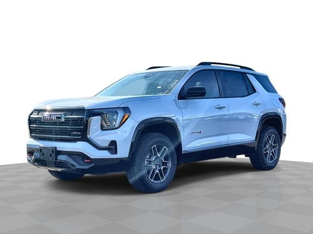 2026 GMC Terrain AT4 in Summit White — front three-quarter view