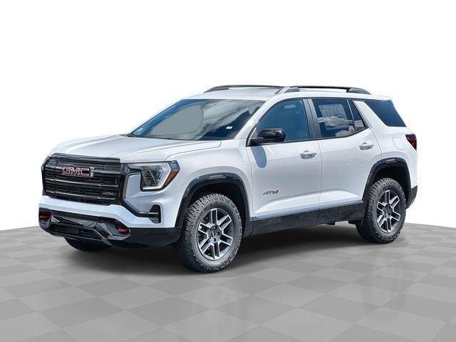 2026 GMC Terrain AT4 in Summit White — front three-quarter view