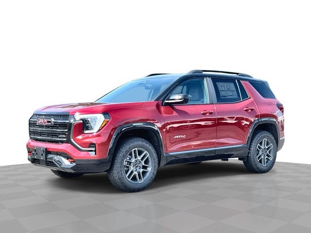 2027 GMC Terrain AWD AT4 in Volcanic Red Tintcoat — front three-quarter view